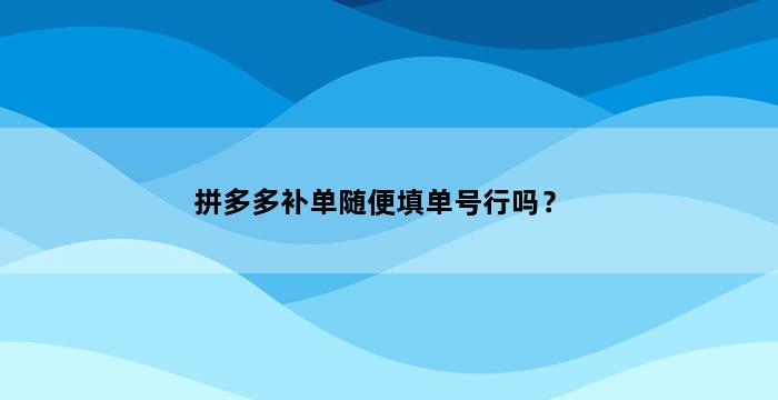 飞马电商补单